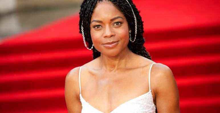 Naomie Harris poses for photographers upon arrival for the World premiere of the new film from the James Bond franchise 'No Time To Die', in London Tuesday, Sept. 28, 2021. (Photo by Vianney Le Caer/Invision/AP)