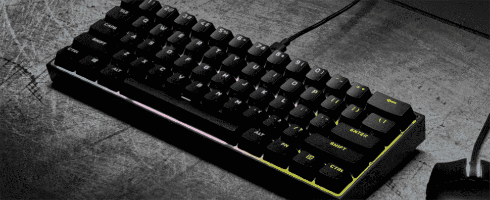 Obtenez 50% de réduction sur le clavier de jeu K65 RGB Mini de Corsair dans cette offre de liquidation