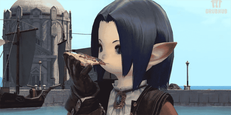 Oui, vous pouvez obtenir une émote "Manger une pizza" dans Final Fantasy XIV