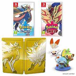 Pokémon Épée et Bouclier Dual Edition (Nintendo Switch) + Figurine Pokémon