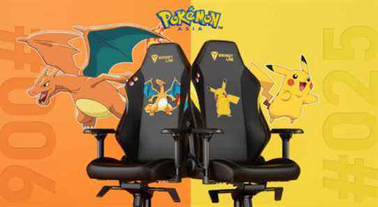 Secretlab célèbre Pokémon avec les chaises de jeu Pikachu et Charizard