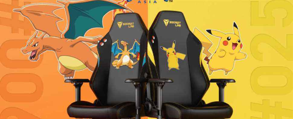 Secretlab célèbre Pokémon avec les chaises de jeu Pikachu et Charizard