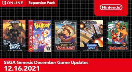 Sega Genesis – Nintendo Switch Online ajoute Altered Beast, Dynamite Headdy, Sword of Vermilion, Thunder Force II et ToeJam & Earl