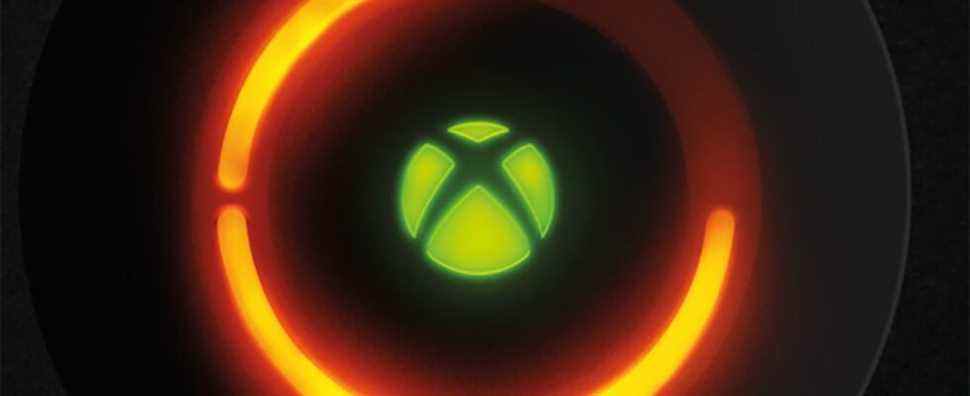 Souvenir de l'infâme anneau rouge de la mort de Xbox avec une affiche vendue par Xbox elle-même
