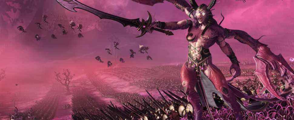 Total War : Warhammer 3 révèle l'armée hédoniste et excitée de Slaneesh