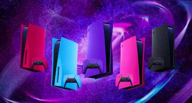 Sony PS5 couvre les options de couleur