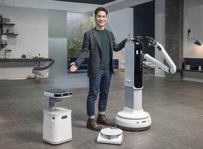 Les robots Samsung présentés au CES 2021.