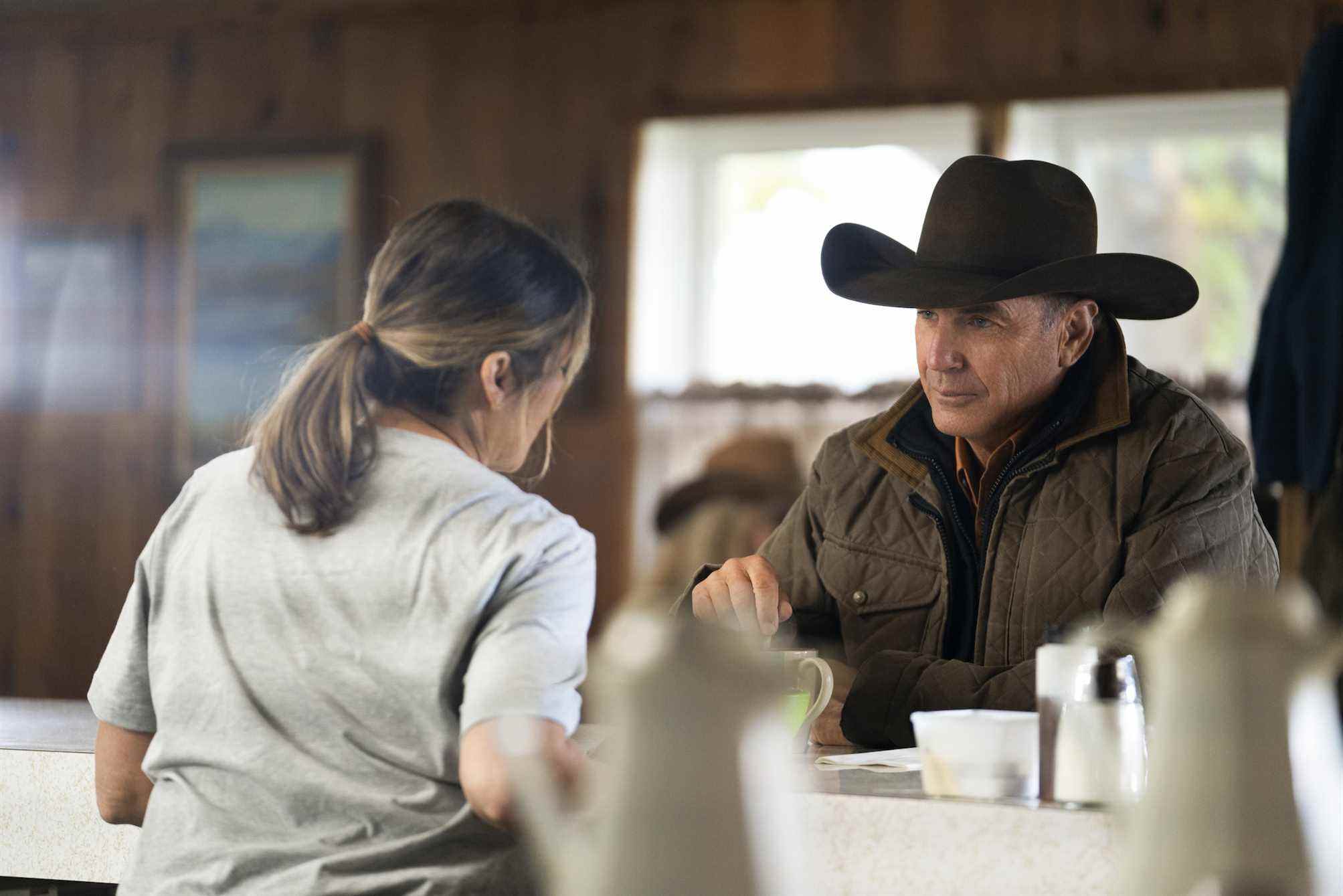 Kevin Costner dans le rôle de John à Yellowstone