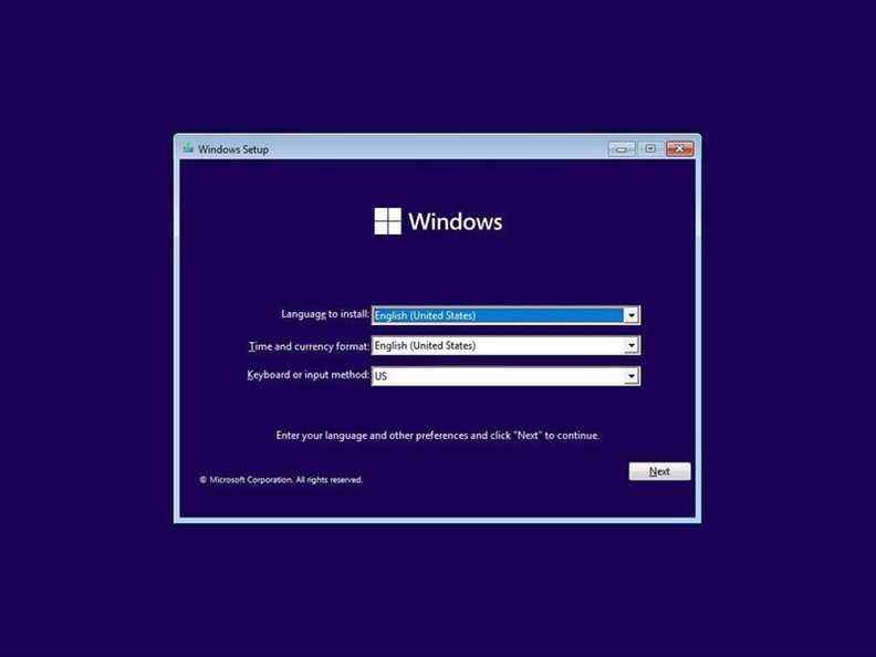 Option d'installation du programme d'installation de Windows 11 maintenant