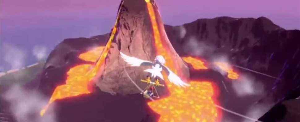 Nouvelles légendes Pokemon: Arceus Commercial montre une zone volcanique