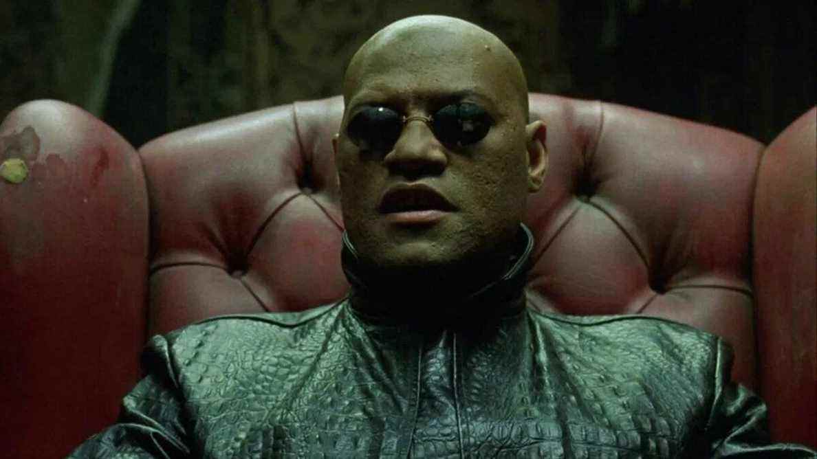 Laurence Fishburne dans le rôle de Morpheus dans Matrix Reloaded