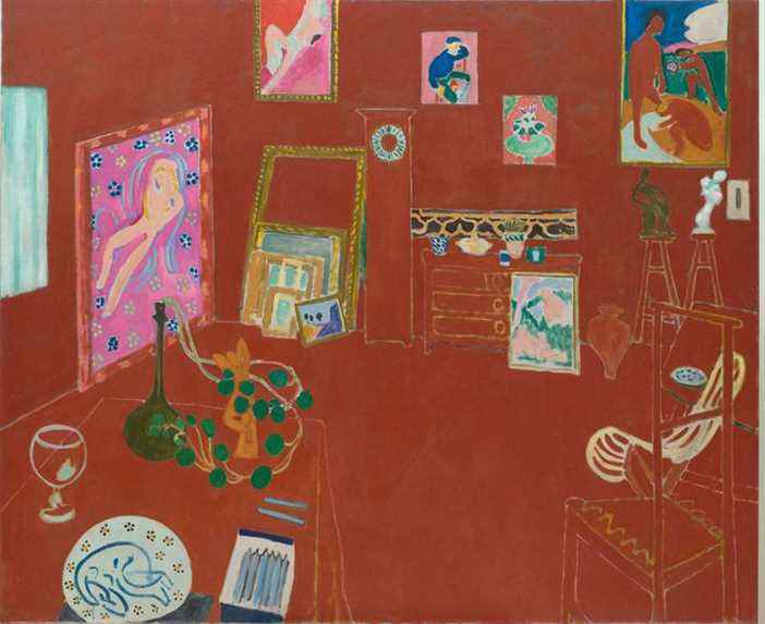 Henri Matisse, L'atelier rouge, 1911.