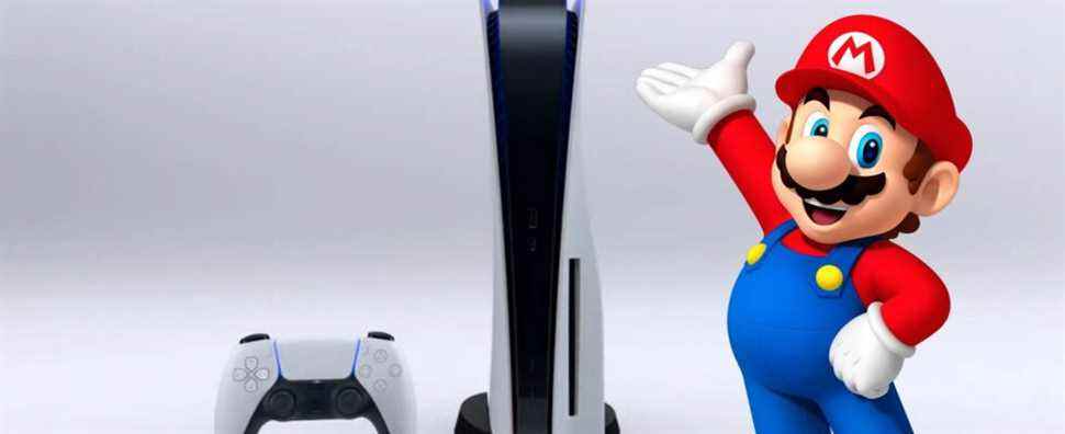 Les icônes Nintendo, Mario et Bowser, travaillent au noir en faisant de la publicité pour les PS5