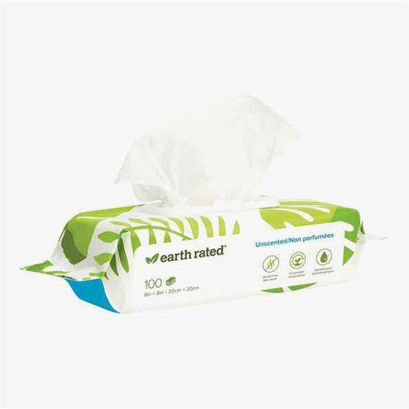 Lingettes pour chiens Earth Rated