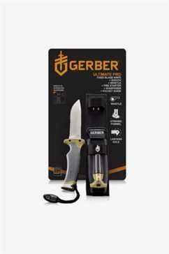 Gerber Gear 31-003941 Ultimate Knife avec allume-feu, affûteur et étui de couteau