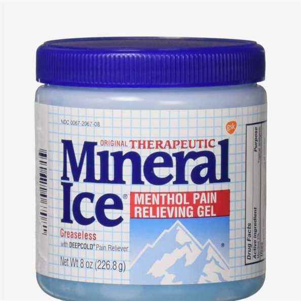 Gel thérapeutique anti-douleur à base de glace minérale
