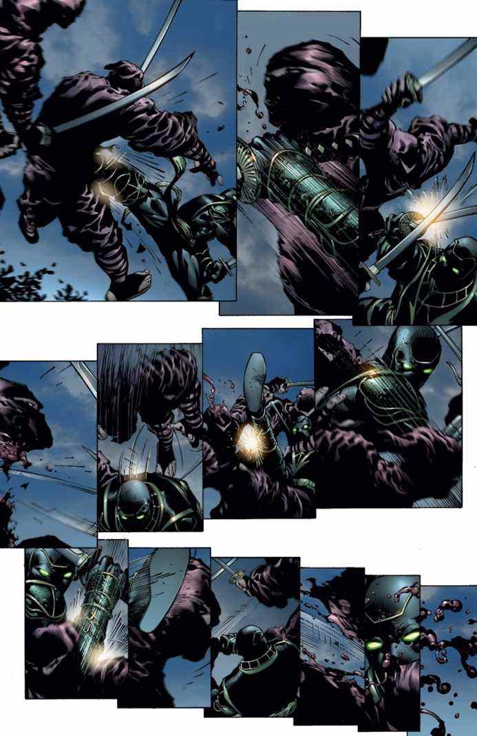 page de New Avengers avec Ronin
