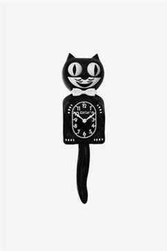 Kit-Cat Klock en noir classique