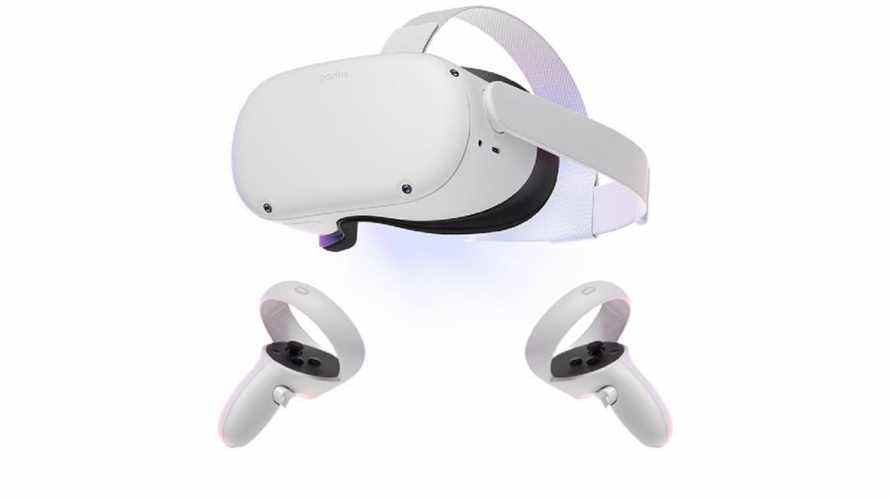 Oculus Quest 2 sur fond blanc