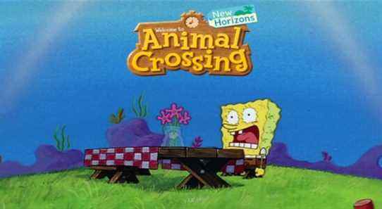 Animal Crossing: New Horizons Player recrée la scène emblématique de SpongeBob SquarePants à l'aide de Gyroid