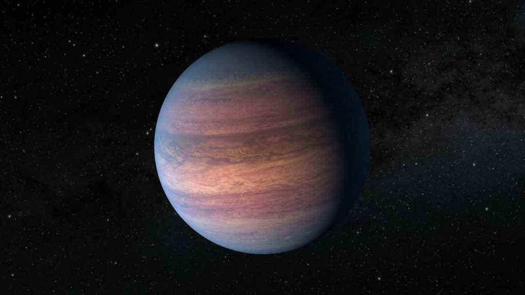 Illustration de l'exoplanète TOI-2180 b