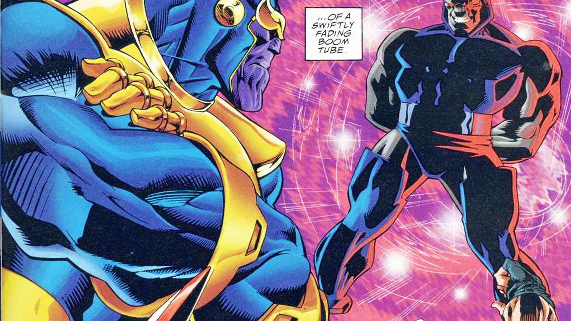 Darkseid contre Thanos extrait de DC contre Marvel