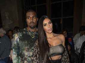 Kanye West et Kim Kardashian.