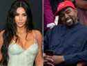 Kim Kardashian et Kanye West.