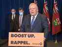 Le premier ministre de l'Ontario, Doug Ford, annonce des changements à venir pour l'Ontario afin de lutter contre la COVID-19.
