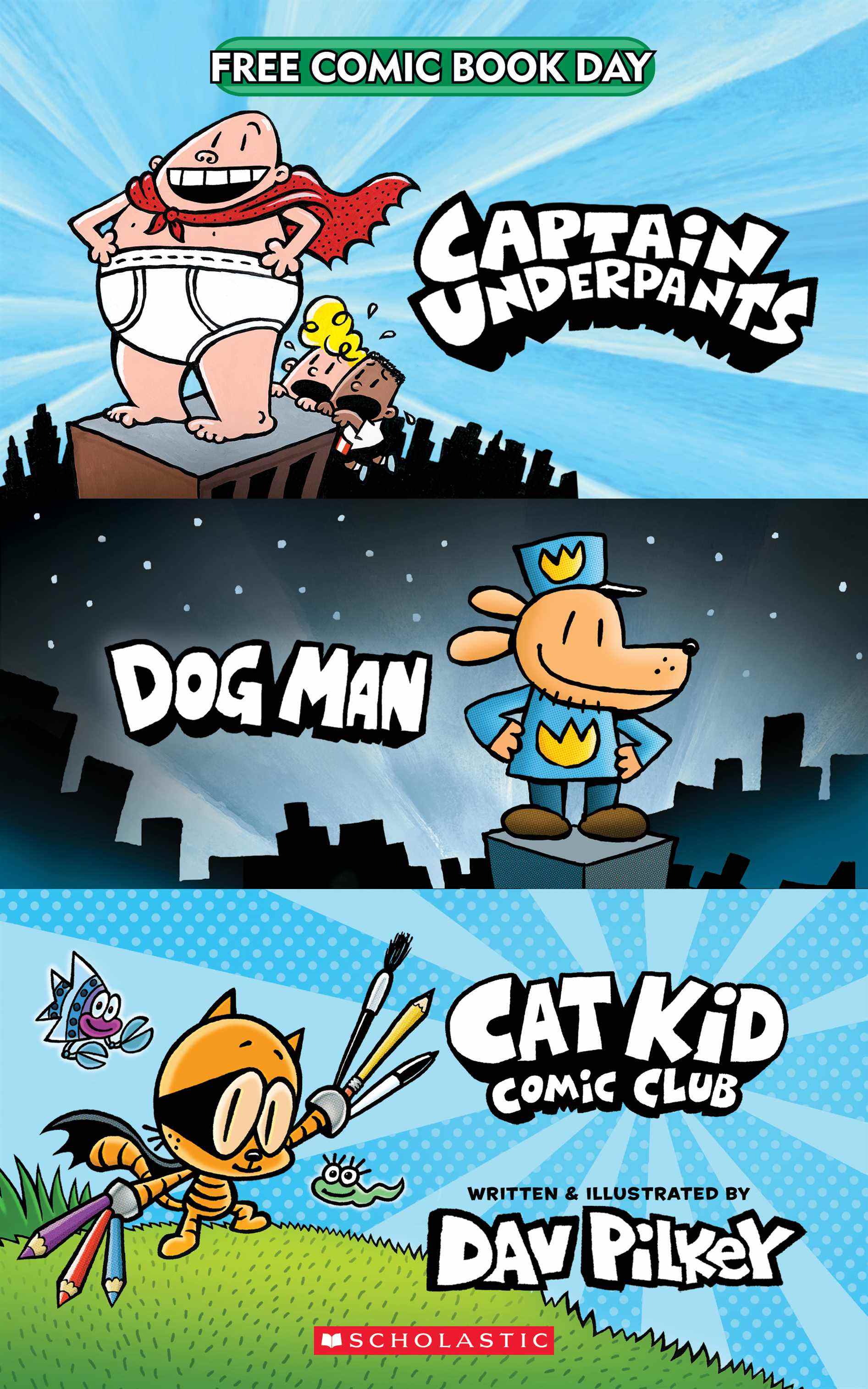 Couverture du teaser Super Comic de Dav Pilkey's Dog Man & Friends