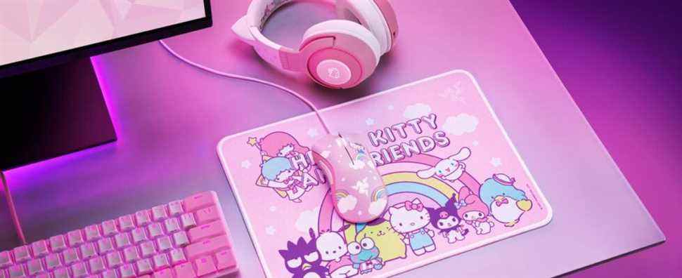 Razer lance de nouveaux écouteurs, souris et chaise de jeu Hello Kitty