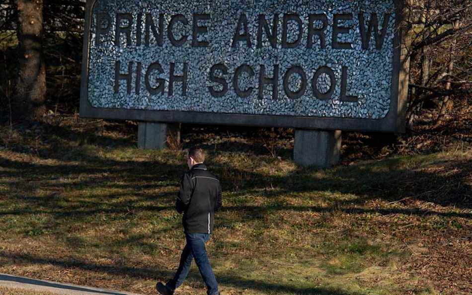 Prince Andrew High School à Dartmouth, N.-É. - La Presse Canadienne/PA Images