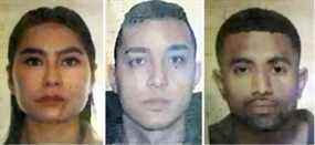 Robert Dinh, centre, et Thomas Cherukara, droite, et Jessica Sahadee Ceara Yari ont tous été abattus vendredi au Mexique.  Seul Yari a survécu.  BUREAU DES PROCUREURS DE QUINTANA ROO