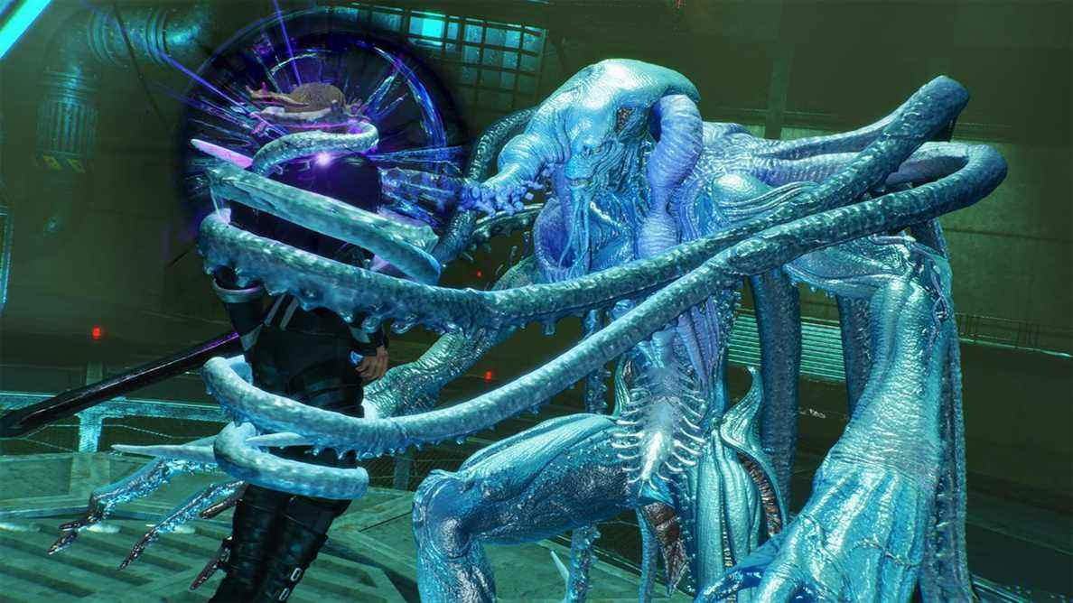Jack combat le Kraken dans une capture d'écran de Stranger of Paradise: Final Fantasy Origin