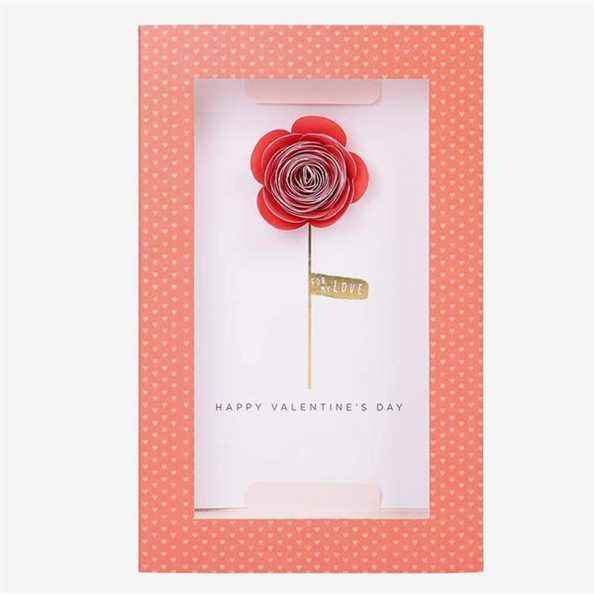 Paperchase Matchbox Papier Rose Carte