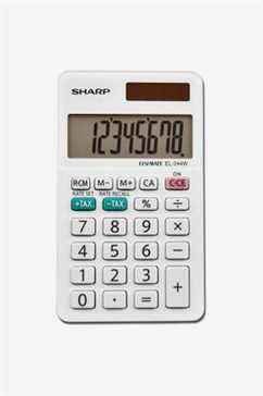 Sharp EL-244WB Calculatrice professionnelle Blanc 2.125
