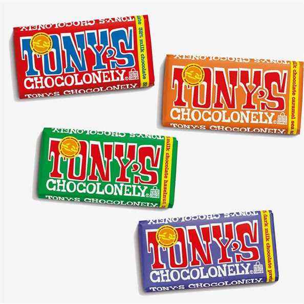 Tony's Chocolonely Super Milk Bundle (Lot de 4 barres)