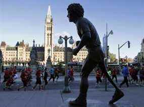 La statue de Terry Fox à Ottawa, le dimanche 20 septembre 2015.