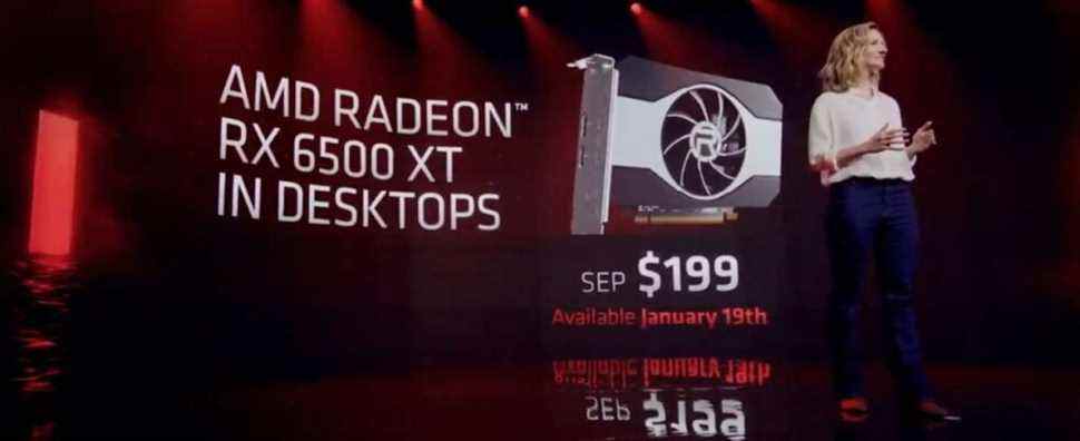 AMD vient d'annoncer la sortie de la carte graphique RX 6500 XT à 199 $ le 19 janvier