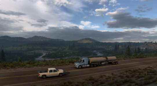 American Truck Simulator : la deuxième remorque du Wyoming est une conduite apaisante