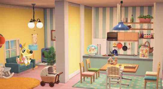 Animal Crossing: New Horizons Player crée une maison avec un décor inspiré des années 70