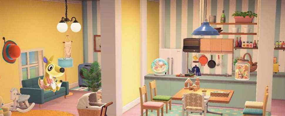 Animal Crossing: New Horizons Player crée une maison avec un décor inspiré des années 70