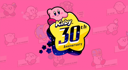 C'est le 30e anniversaire de Kirby et il y a peut-être des plans pour le célébrer