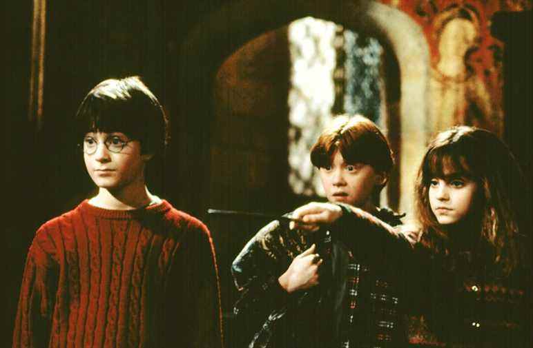 HARRY POTTER ET LA PIERRE DU SORCIER, Daniel Radcliffe, Rupert Grint, Emma Watson, 2001