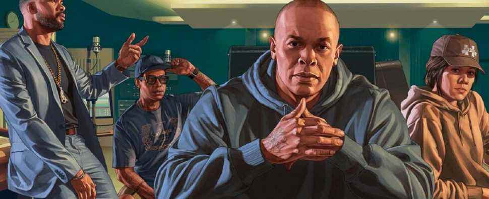 GTA Online Player personnalise la plaque d'immatriculation pour remercier le Dr Dre
