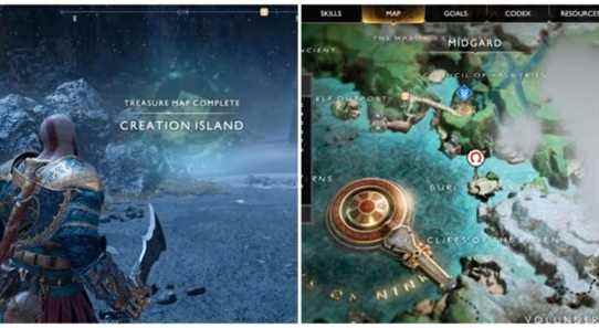 God Of War : Où trouver le trésor de l'île de la création