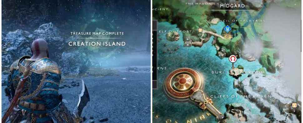 God Of War : Où trouver le trésor de l'île de la création