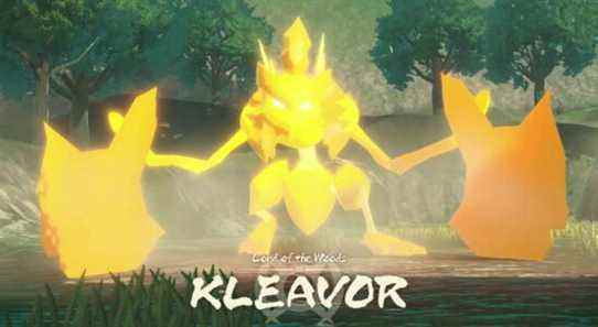 Guide Pokémon Legends Arceus: combat contre le boss Kleavor Noble