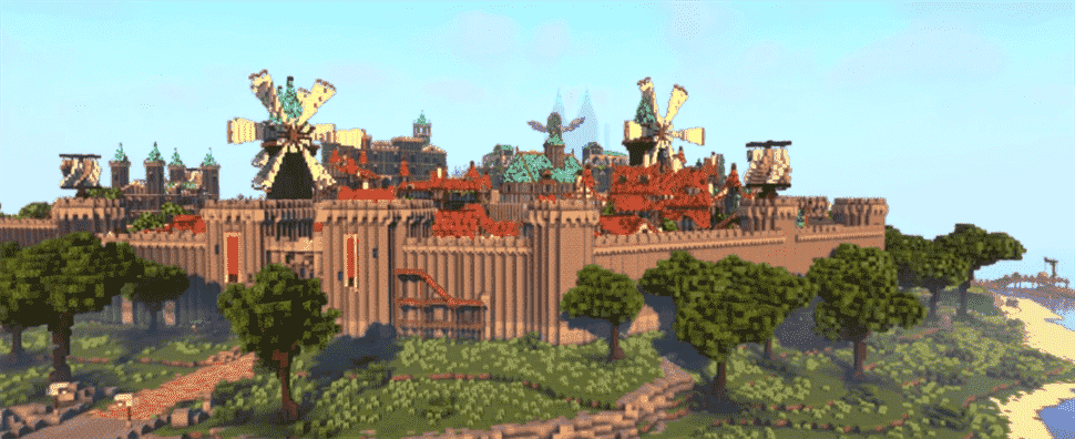 La construction de Minecraft recrée magnifiquement Mondstadt de Genshin Impact