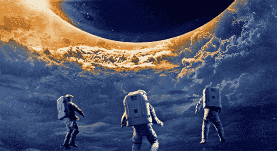 L'affiche de Moonfall nous donne un aperçu de la lune creuse de Roland Emmerich